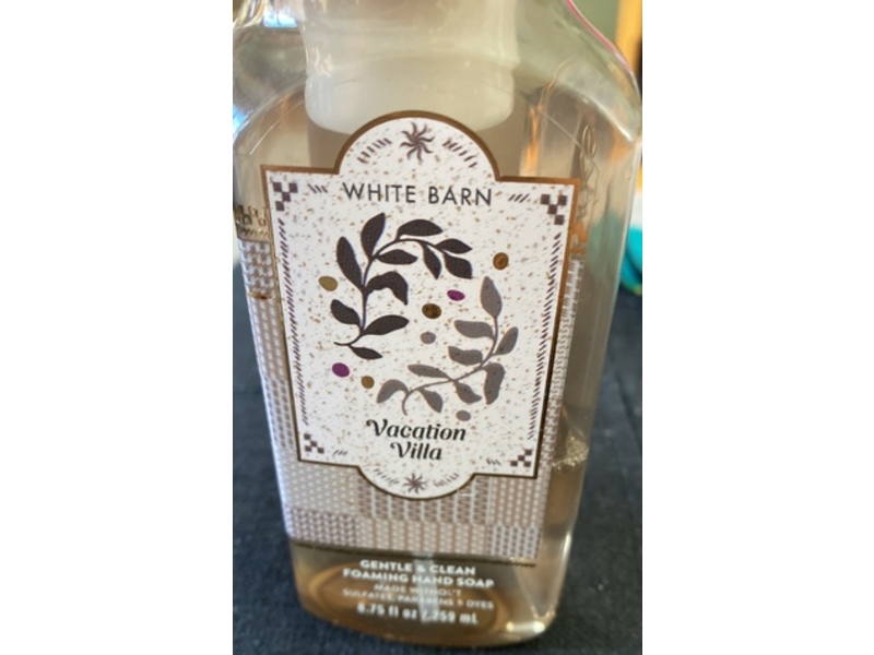 White Barn Gentle & Clean Foaming Hand Soap, Vacation Villa, 8.75 fl oz/259 mL