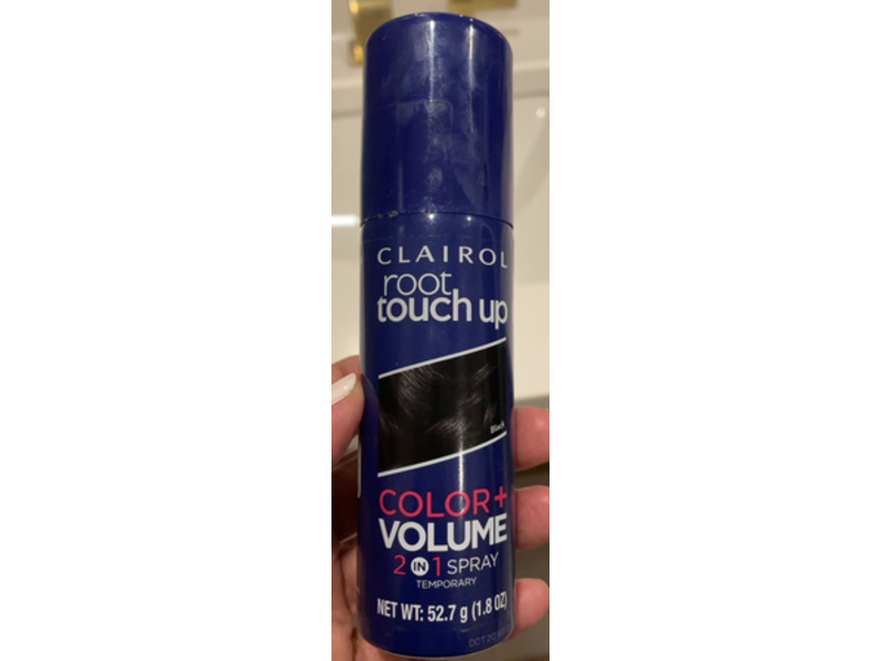 Clairol Root Touch Up Color + Volume 2-In-1 Spray, Black, 1.8 oz/52.7 g
