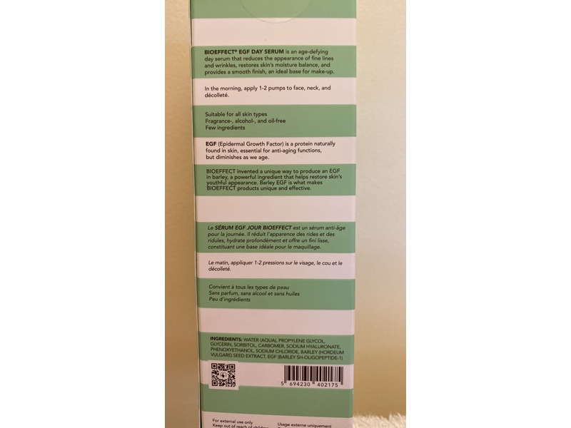 BioEffect EGF Day Serum, 1.01 fl oz/30 mL