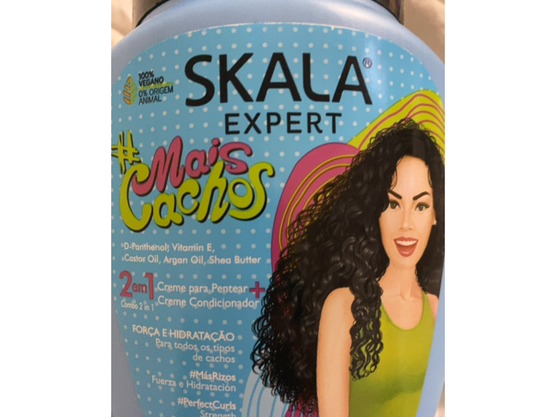 Skala Mais Cachos for Hair Curly 2 In 1 Conditioning Treatment Cream, 35.2 oz