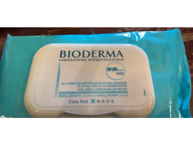 Bioderma Ultra Gentle Cleansing Wipes, 60 Count