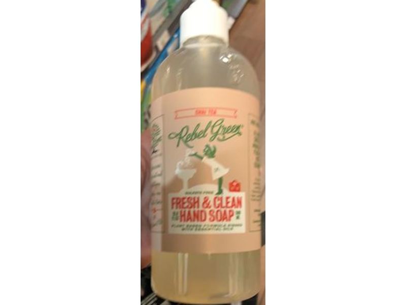 Rebel Green Fresh & Clean Hand Soap, Chai Tea, 16.09 fl oz/500 mL