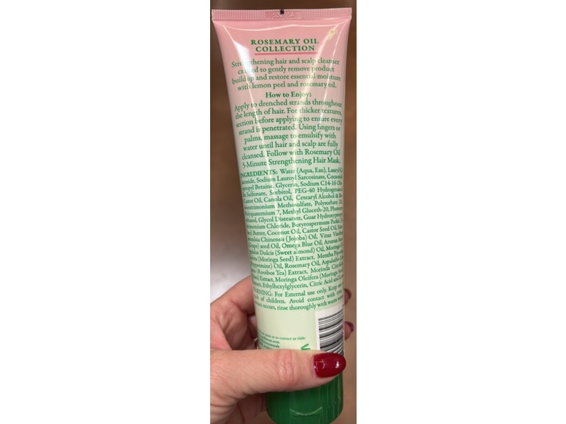 Camille Rose Strengthening Hair & Scalp Cleanser, Rosemary Oil, 8.5 fl oz/251 mL