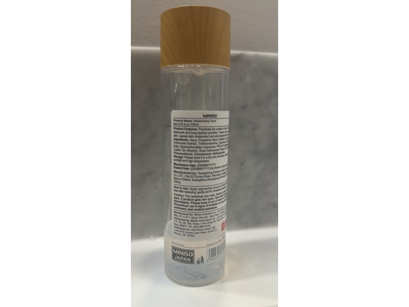 Miniso Moisturizing Toner, 5.29 fl oz/150 mL