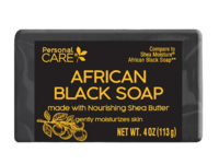 Personal Care African Black Soap, Shea Butter, 4 oz/ 113 g - Image 2