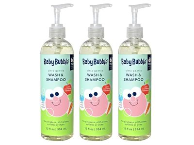 Mr. Bubble Ultra Gentle Wash & Shampoo, Sweet Violet Clouds, 12 fl oz/354 mL