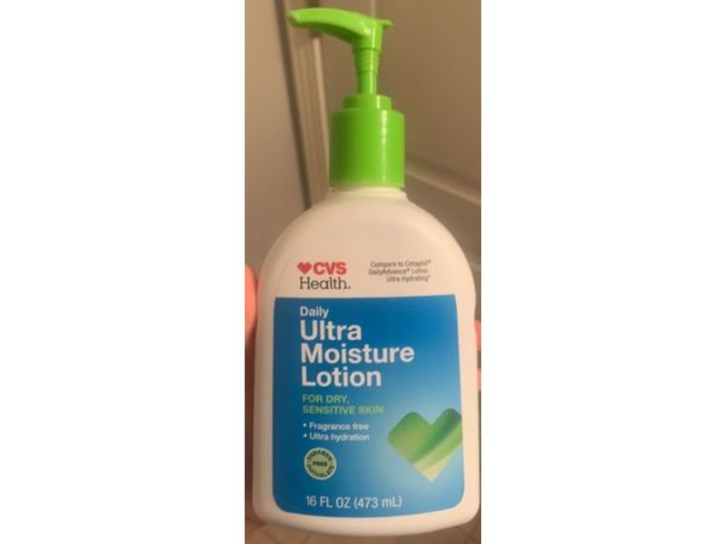 Cvs Health Daily Ultra Moisture Lotion, Dry, Sensitive Skin, 16 fl oz/473 mL