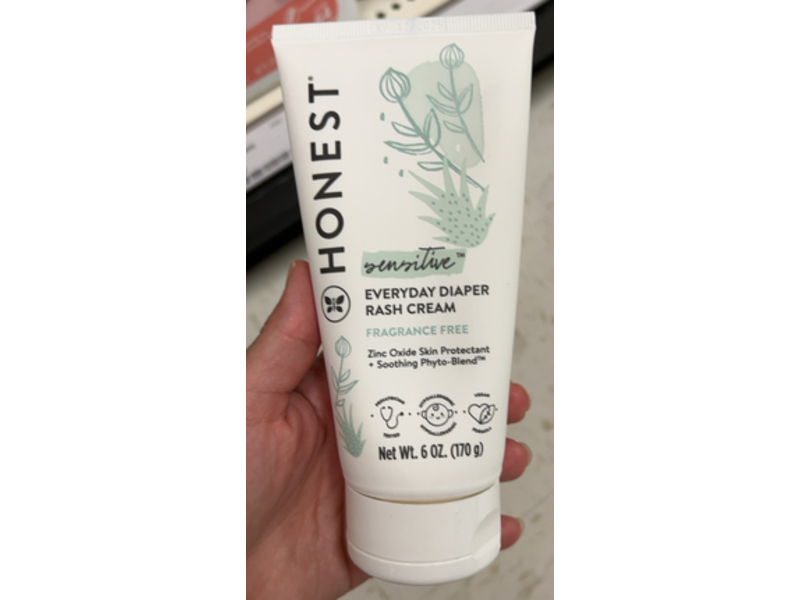 The Honest Company Sensitive Everyday Diaper Rash Cream, 6 oz/170 g