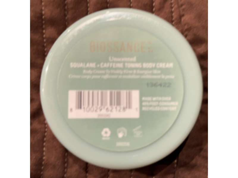 Biossance Toning Body Cream, Squalane + Caffeine, 2 oz
