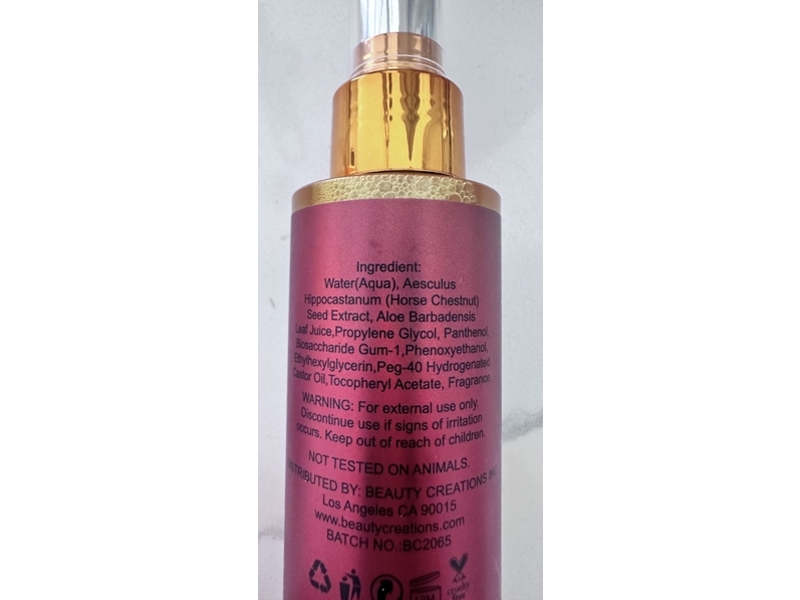 Beauty Creations Setting Spray, Coconut Mango, 4.0 fl oz/120 mL