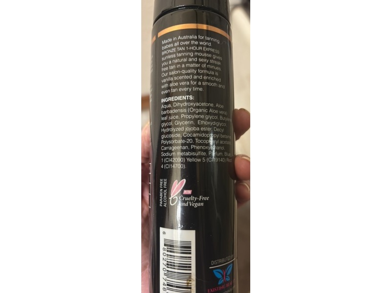 Existing Beauty Bronze Tan Self Tanning Mousse & Moisturizer, Dark, 6.7 fl oz/200 mL