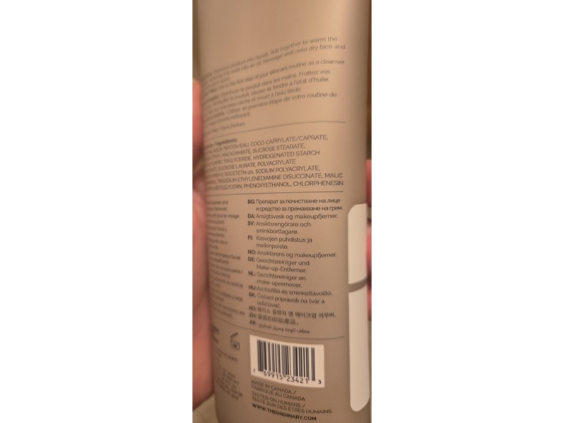 The Ordinary Face Cleanser, Squalane, 8.1 fl oz/240 mL