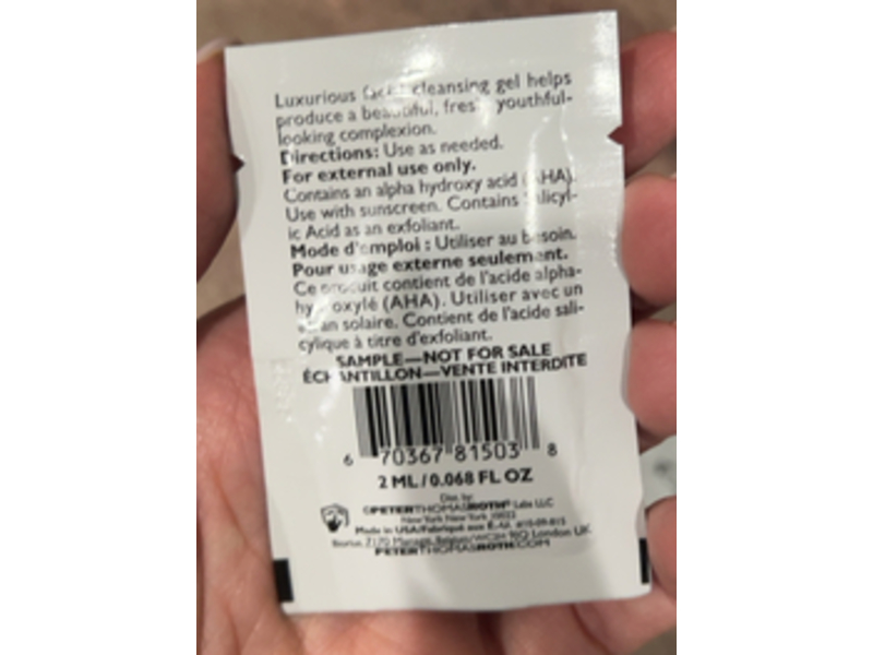 Peter Thomas Roth Anti-Aging Cleansing Gel, 0.68 oz/2 mL