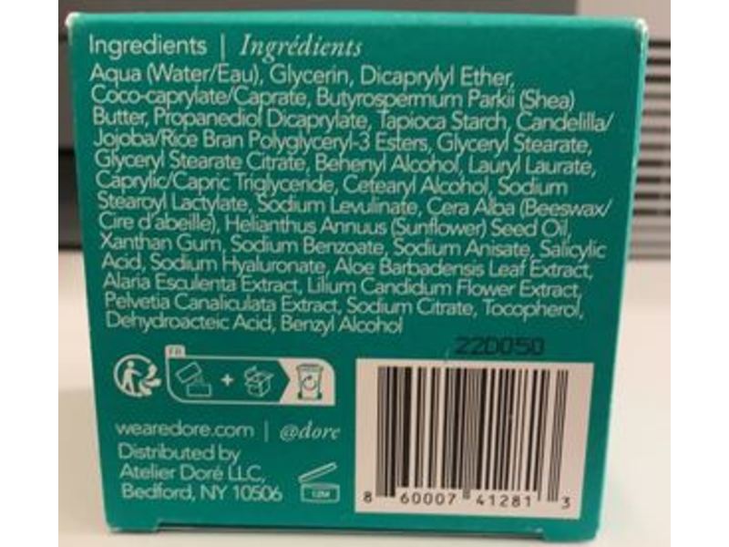 Dore All-In-One Daily Moisturizer, Fragrance Free, 1.7 fl oz/50 mL