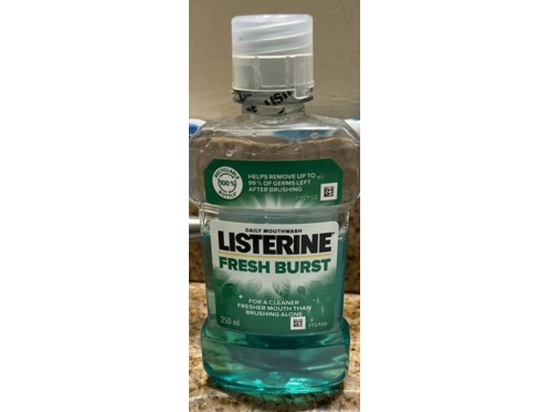 Listerine Daily Mouthwash, Fresh Burst, 250 mL