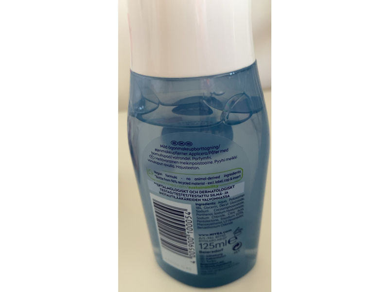 Nivea Extra Gentle Eye Make-Up Remover, Pure Hyaluron, 125 mL