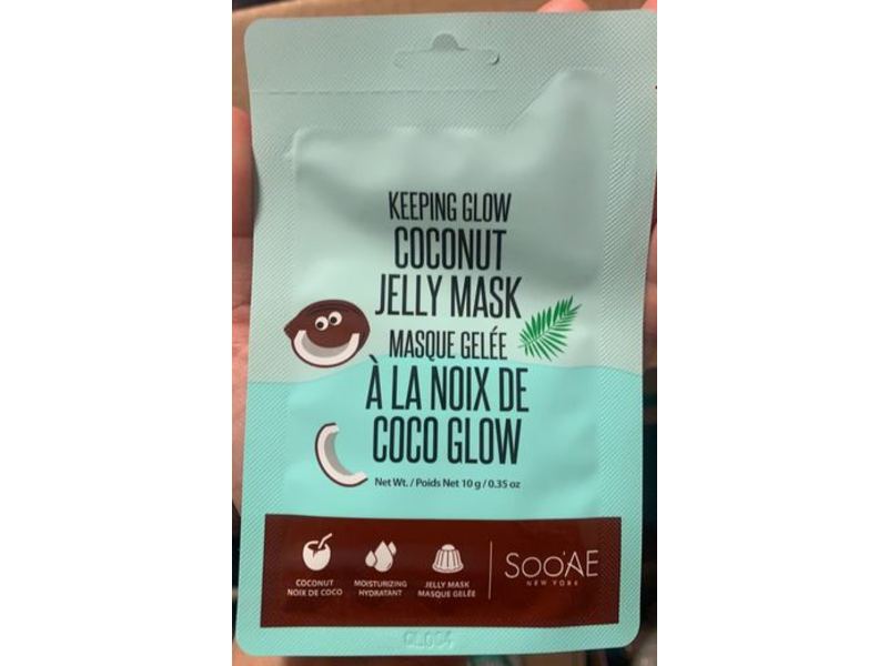 Sooae Keeping Glow Jelly Mask, Coconut, 0.35 oz/10 g