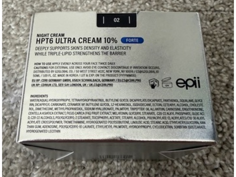 epii Resilience HPT6 Ultra Cream, HPT 10% + Matrixyl Synthe'6 + Tripetide Lipid, 1.69 fl oz/50 mL