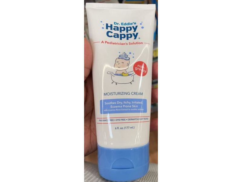 Happy Cappy Dr. Eddie's Moisturizing Cream, 6 fl oz/177 mL