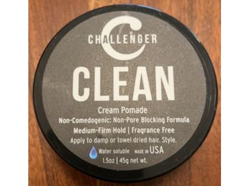 Challenger Men’s Clean Cream Pomade, 1.5 oz/45 g