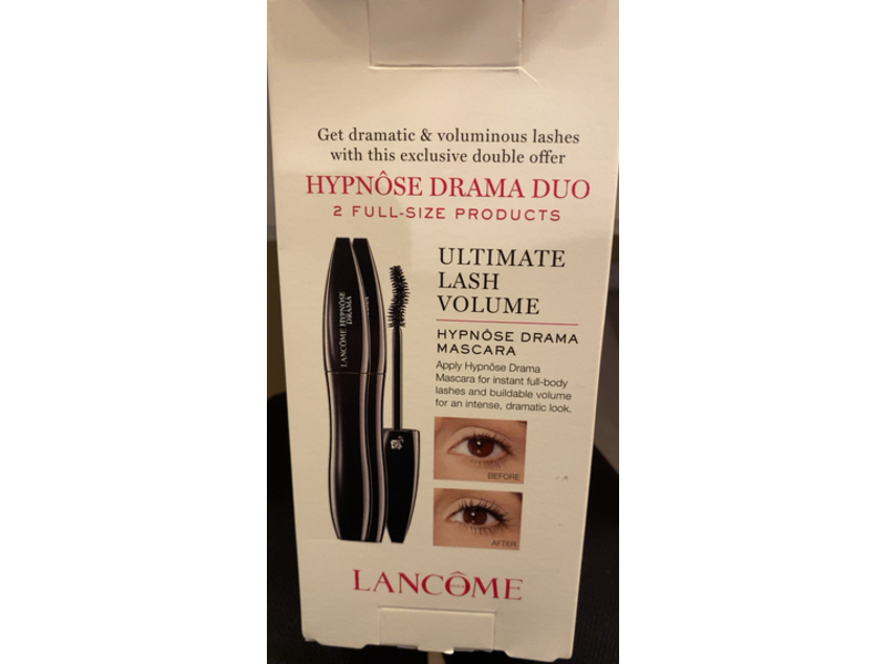 Lancome Ultimate Lash Volume Hypnose Drama Duo Mascara, Excessive Black, 0.21 fl oz/6.5 mL, Pack Of 2