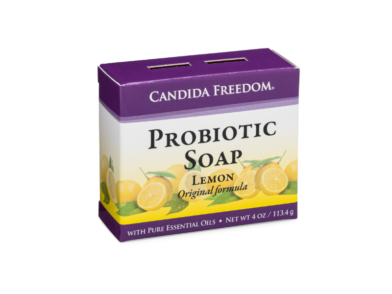 Candida Freedom Probiotic Soap, Lemon, 4 oz/113.4 g