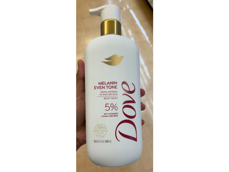 Dove Melanin Even Tone Body Wash, 18.5 fl oz/547 mL