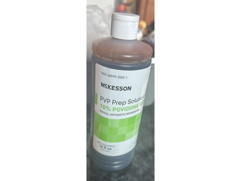 McKesson PVP Prep Solution, 10% Povidone Iodine, 16 oz/473 mL