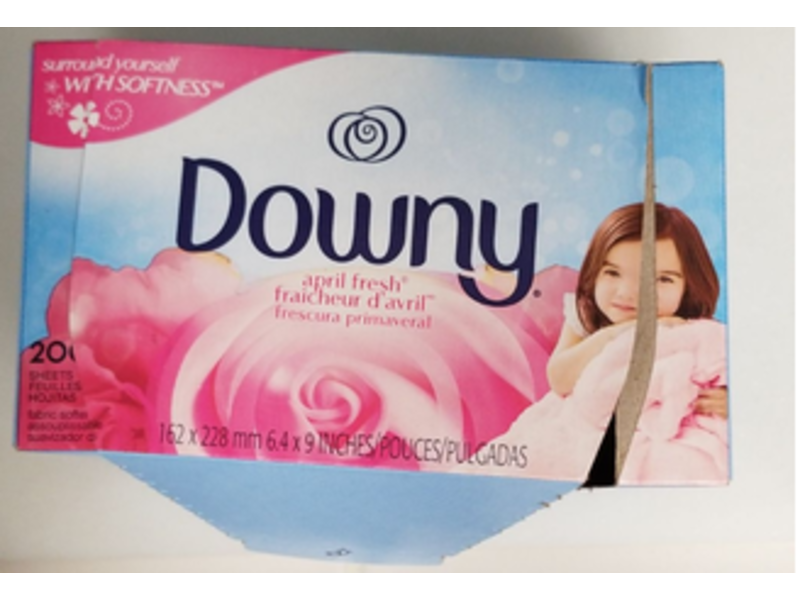 Downy Fabric Softener Dryer Sheets, April Fresh, 200 Sheets