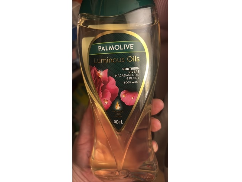 Palmolive Luminous Oils Body Wash, Northern Rivers Macadamia Oil & Peony, 400 mL