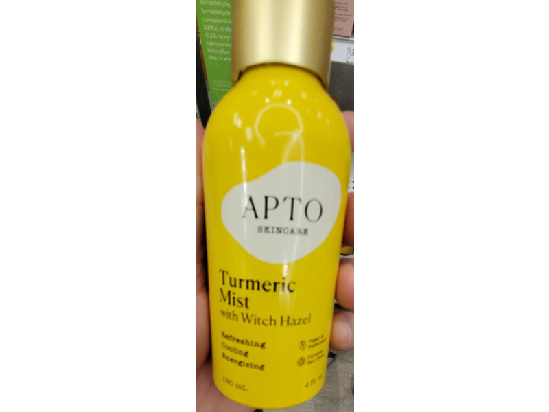 Apto Skincare Turmeric Mist, Witch Hazel, 4 fl oz/120 mL