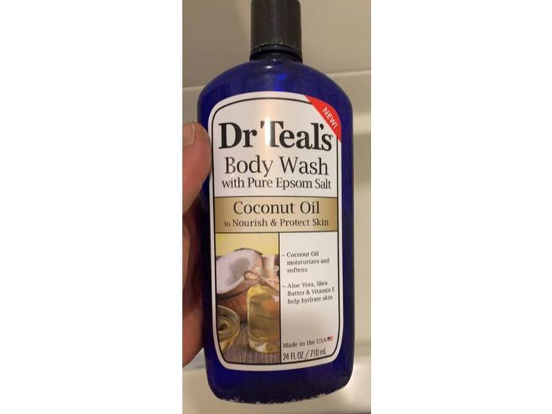 Dr Teal's Body Wash, Pure Epsom Salt, 24 fl oz/710 mL