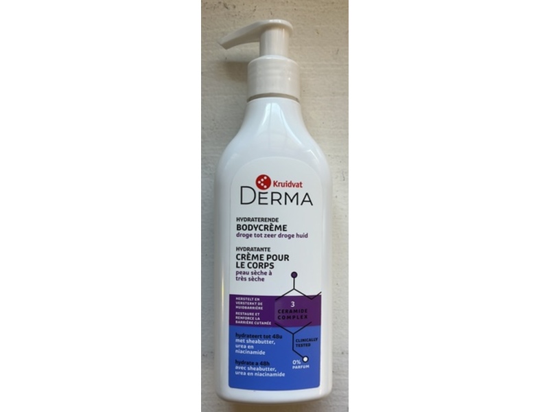 Kruidvat Derma Moisturizing Body Cream, 3 Ceramide Complex, 250 mL