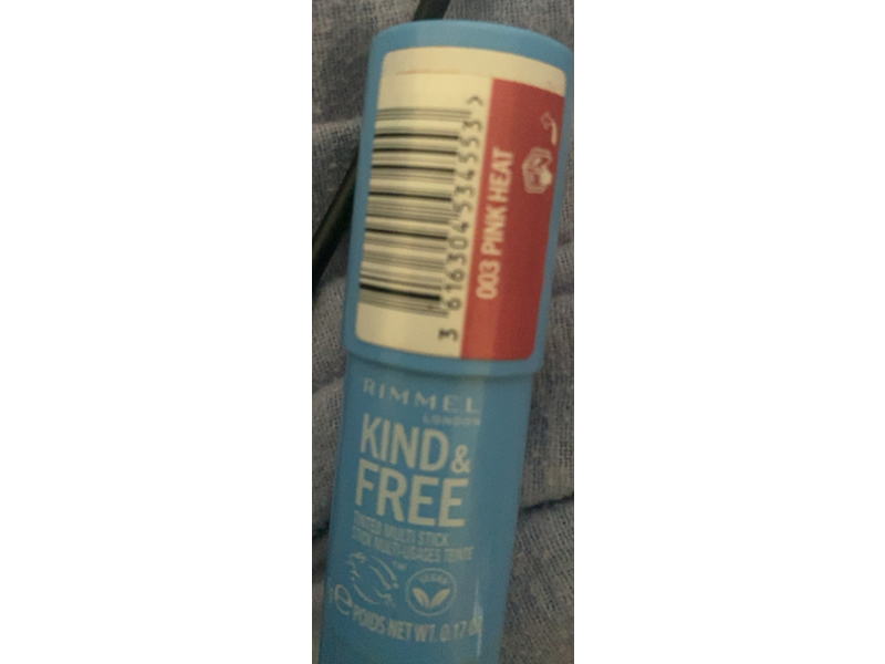 Rimmel London Kind & Free Tinted Multi Stick, 003 Pink Heat, 0.17 oz / 5 g