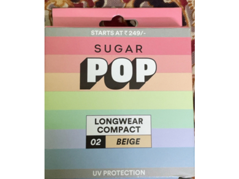 Sugar Pop Longwear Compact, 02 Beige, 0.31 oz/9 g
