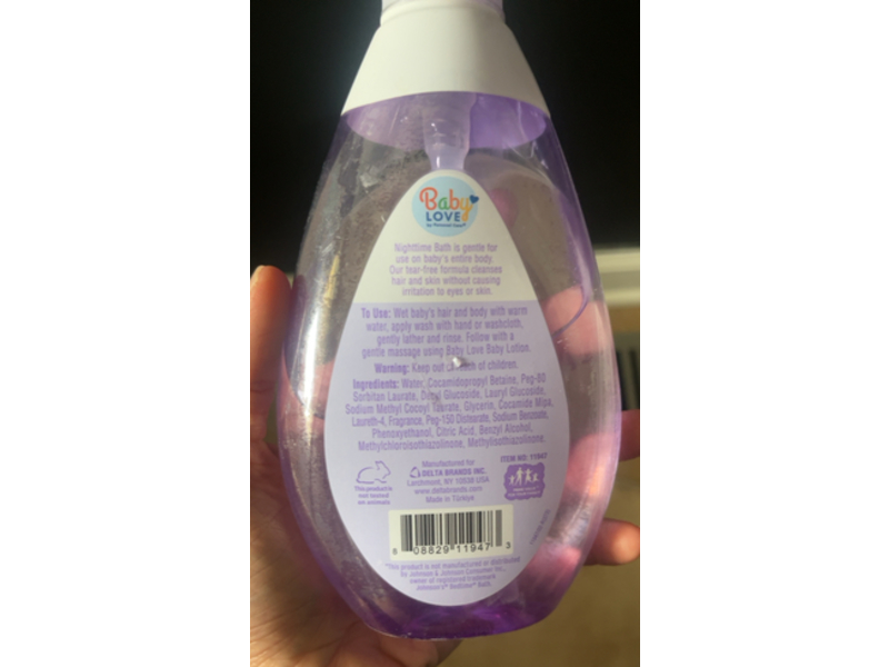 Baby Love Nighttime Bath, 13.6 fl oz/400 mL