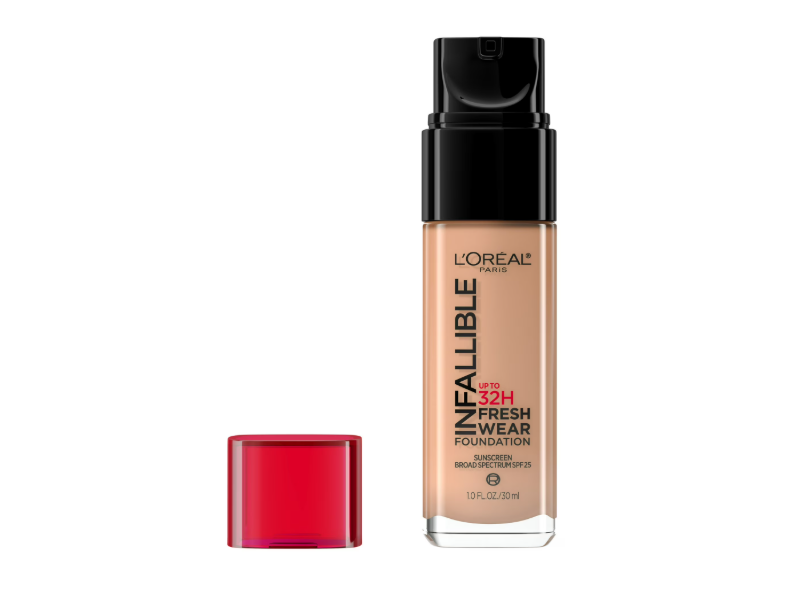 L'Oréal Paris Infallible Fresh Wear Foundation, Hazelnut, 1 fl oz/30 mL