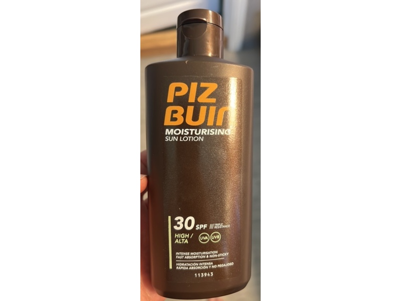 Piz Buin Moisturizing Sun Lotion, SPF 30, 200 mL