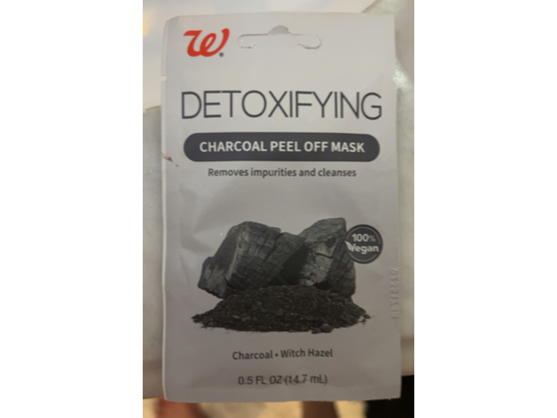 Walgreens Detoxifying Peel Off Mask, Charcoal, 0.5 fl oz/14.7 mL