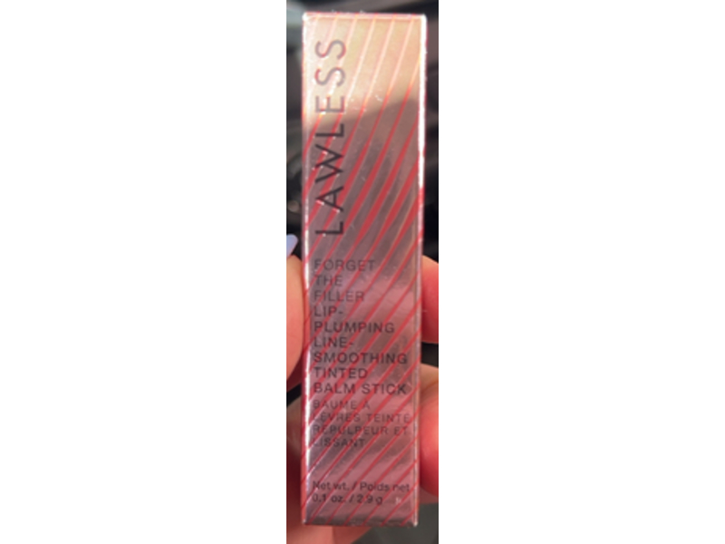 Lawless Forget the Filler Lip Plumping Line Smoothing Tinted Balm Stick, Amaretto, 0.1 oz/2.9 g