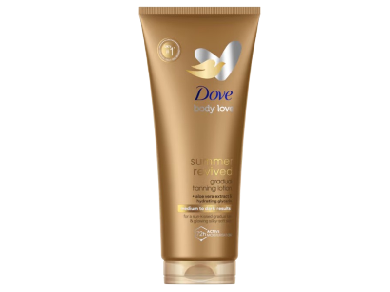 Dove Derma Spa Summer Revived Body Lotion, Medium To Dark Skin, 6.7 fl oz/200 mL