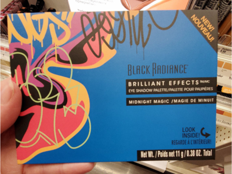 Black Radiance Brilliant Effects Eye Shadow Palette, Midnight Magic, 0.38 oz/11 g