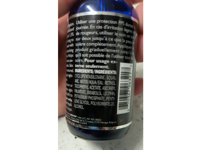 Peter Thomas Roth Clinical Skin Care Retinol Fusion PM Night Serum, 2 fl oz/60 mL