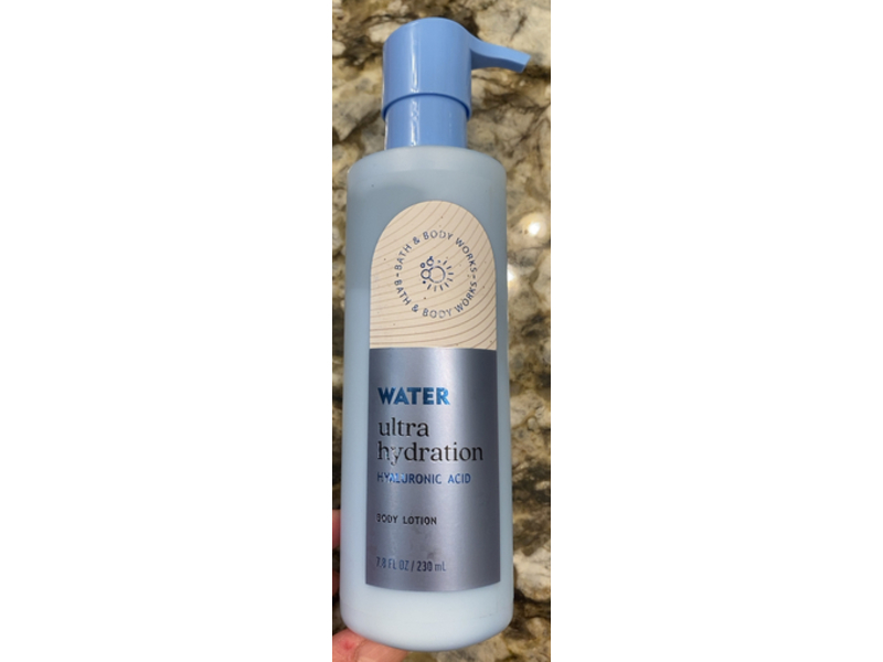 Bath & Body Works Water Ultra Hydration Body Lotion, Hyaluronic Acid, 7.8 fl oz/230 mL