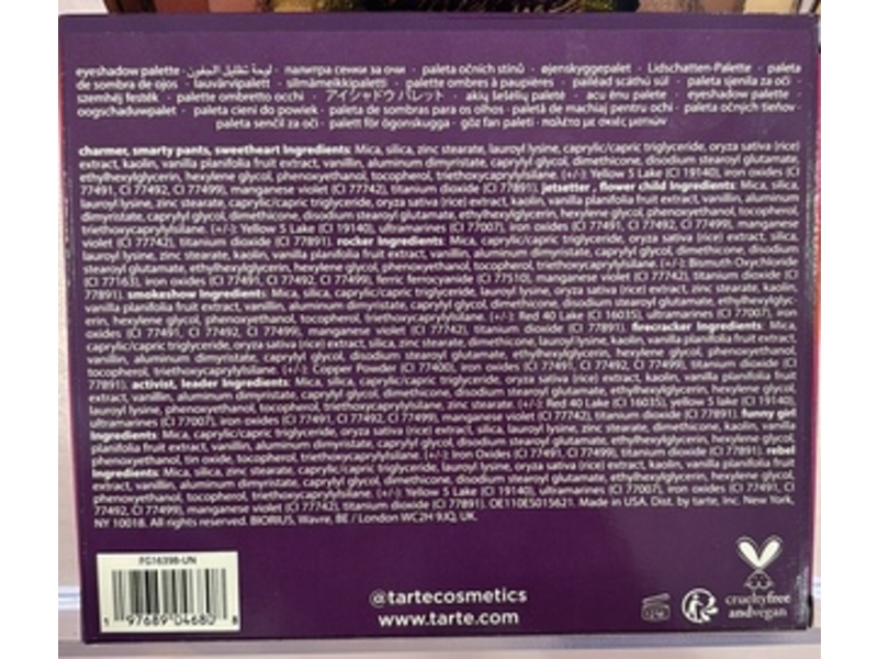 Tarte In Bloom Amazonian Clay Eyeshadow Palette, 0.045 oz/1.3 g