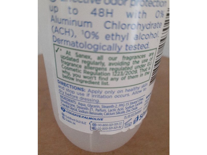 Sanex Zero Deodorant, Extra Control, 50 mL