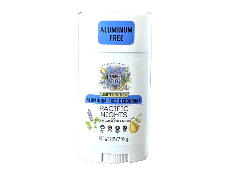 Power Stick Aluminum-Free Deodorant, Pacific Nights, 2.25 oz/64 g