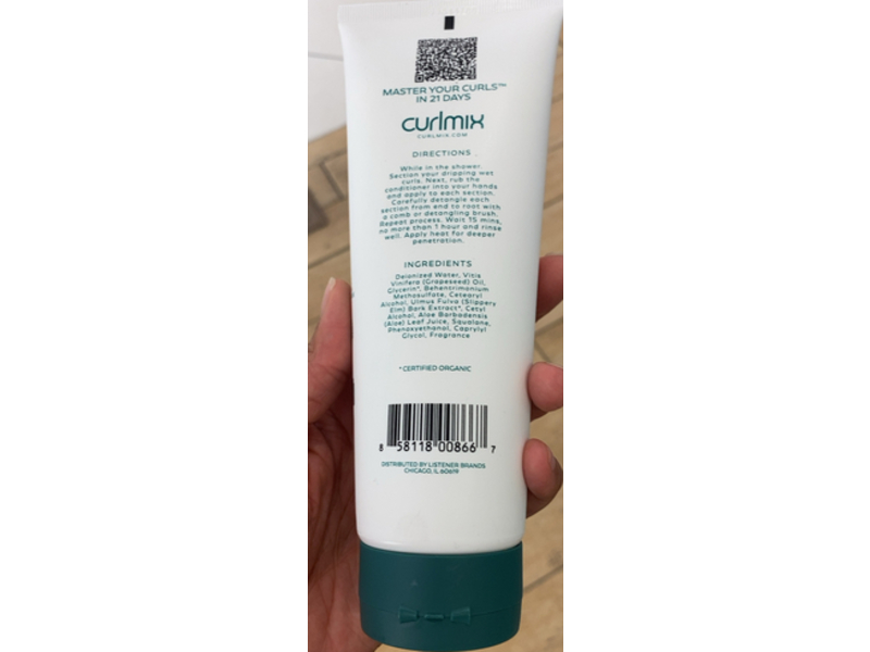 Curlmix Wash + Go Moisturizing Conditioner, Step 2, 8 oz/236 mL