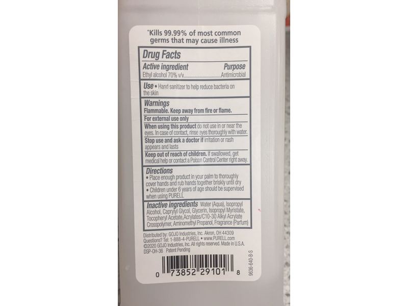 Purell Advanced Hand Sanitizer, Refreshing Gel, 16 fl oz/0.473 L, Pack Of 12