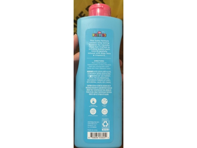 Bubbles Squeaky Clean Bubble Bath, Fresh Scent, 16 fl oz/473 mL